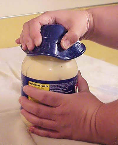 picture of dycem jar opener in use