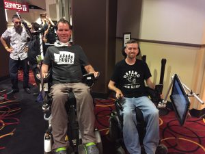 A picture of Scott Thomas and Steve Gleason.