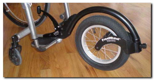Wheelchair Accessories - FreeWheel wheelchair attachment