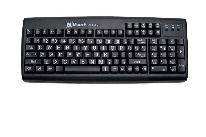 Large Key/Large Print Keyboard - MORE Keyboard