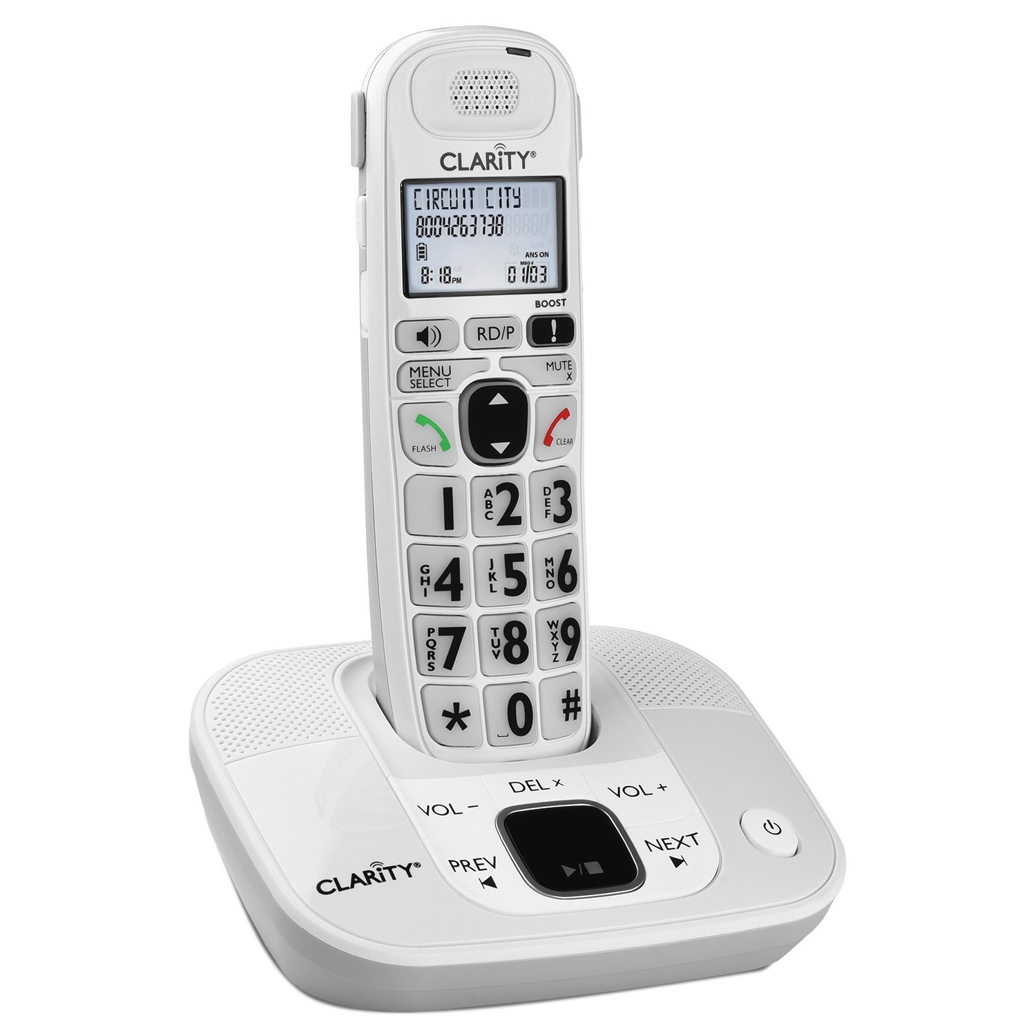 Clarity D714 Moderate Hearing Loss Cordless Amplified Phone
