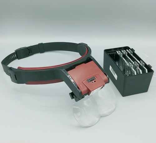 Lighted Magnifier Headset
