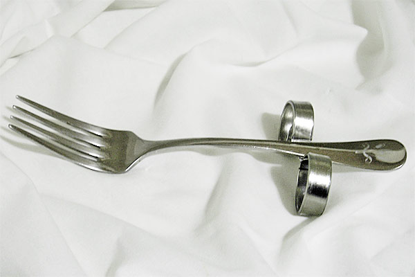Thumbnail of Adaptive Silverware with finger loops - Fork.