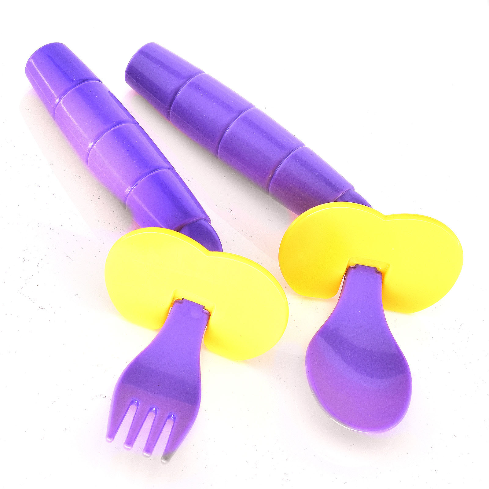 Thumbnail of LEFT EasieEaters Curved Utensils with shield - Public School Use.