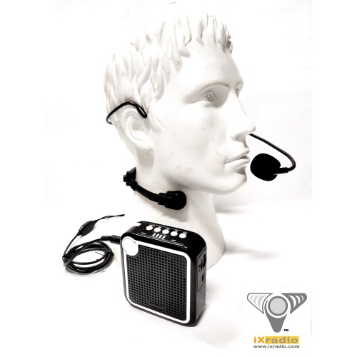 Thumbnail of Voice Amplifier with headset and Throat Microphone.