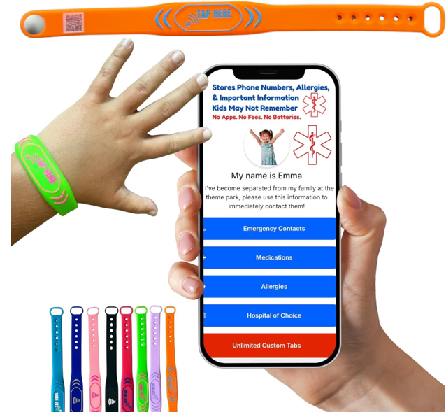 Thumbnail of ORANGE Digital ID Bracelet - Kids.