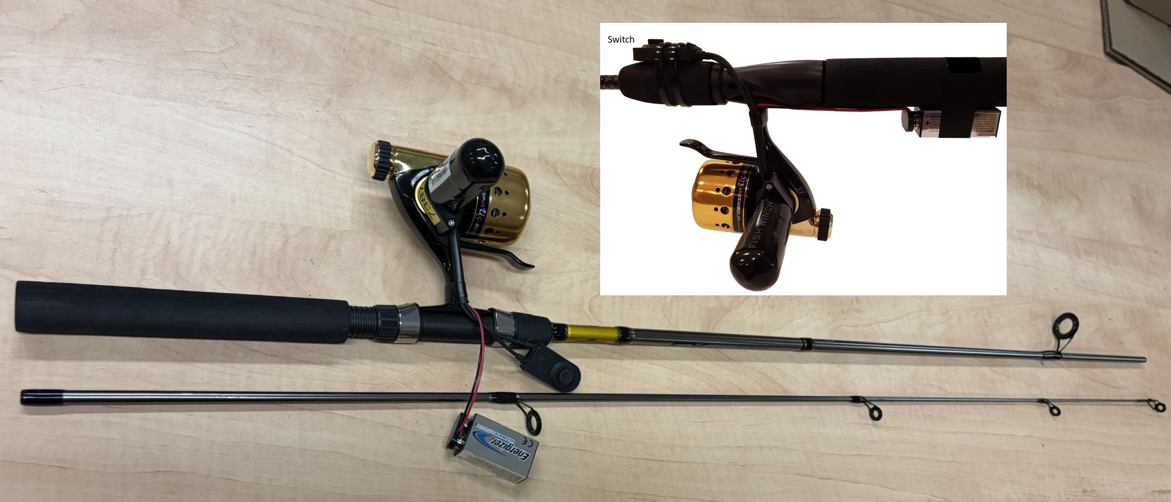 Thumbnail of Fish Winch Electric Fishing Reel and Rod.