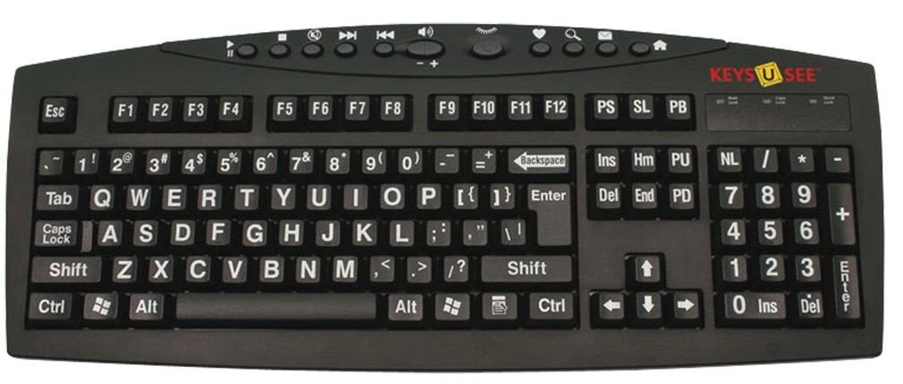 Thumbnail of Large Print Keyboard -  Keys U See.
