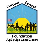 logo for: AgEquipt Laon Closet -- cutting fences foundation