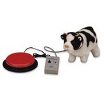 switch operated toy cow